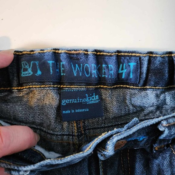 EUC OshKosh Genuine Kids 4T Adjustable waist jeans - Picture 4 of 5